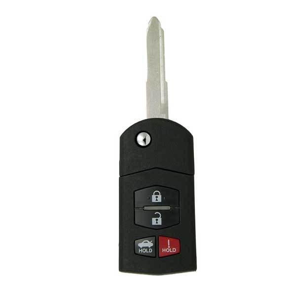 Keyless Factory KeylessFactory:Remote Flip Keys:Mazda 4 Button Remote Flip Key RK-MZ-KPU-4 - main